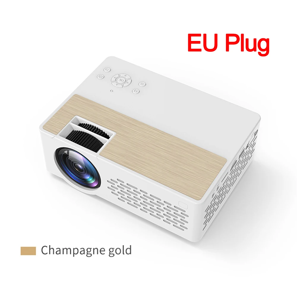 EU Plug J12 мини-проектор Full HD1080P проектор wifi экран телефона зеркальное отображение 5000 люкс проектор домашний кинотеатр мини карманный проектор - Цвет: EU Plug