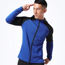 Мужские куртки для бега, для фитнеса, для улицы, спортивная куртка, пальто, топ, для спортзала, футбола, тренировочная толстовка, спортивная одежда, на молнии, с капюшоном, с карманом