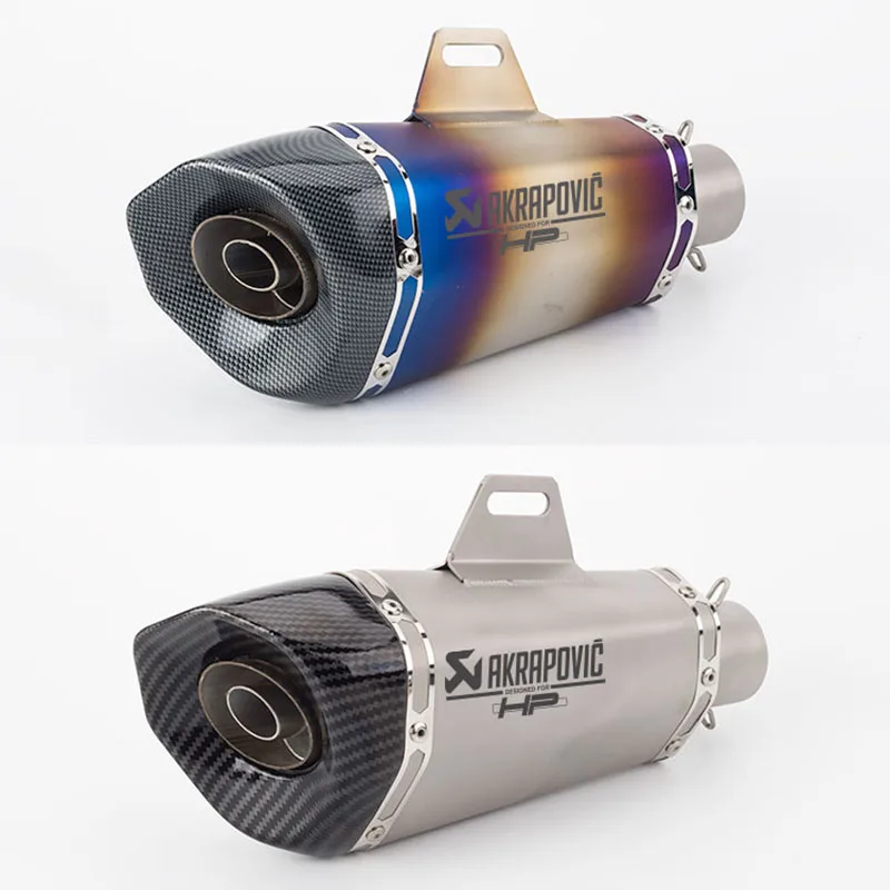 Мотоцикл модифицированный Akrapovic выхлопная труба большая Шестигранная выхлопная труба с DB killer forZ250 GSXR250 RC390 TRK502 Z900 MT-09