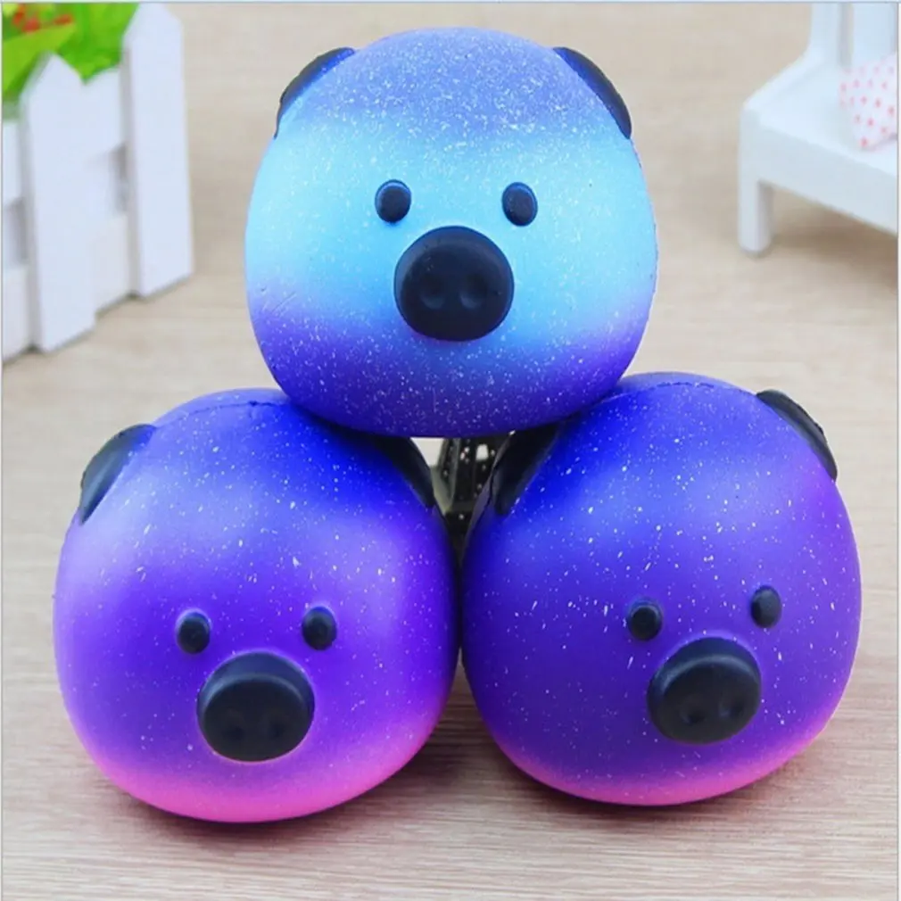 Милый Kawaii свинья медленно отскоченная мягкая игрушка PU имитационный хлеб сдавливаемая декомпрессия декорация для вентилятора игрушки подарок для детей