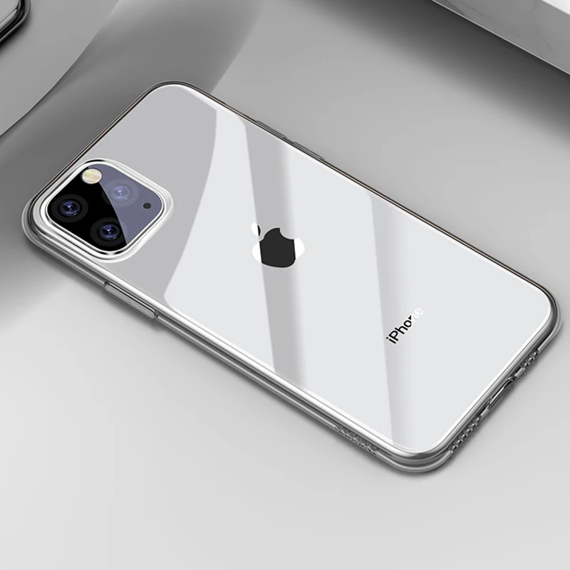 Baseus чехол для телефона iPhone 11 Pro Max Coque Ультратонкий Мягкий ТПУ силиконовый чехол для iPhone XI XIR Max новые Fundas - Цвет: transparent