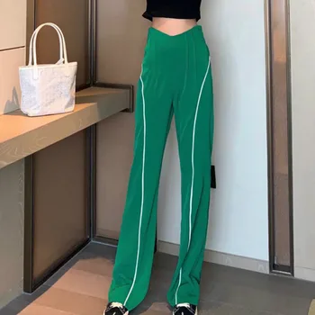 

Nomikuma Korean Straight Loose High Waist Pants Women Striped Casual Fashion Trousers Female Vintage Streetwear Pantalones 3a820