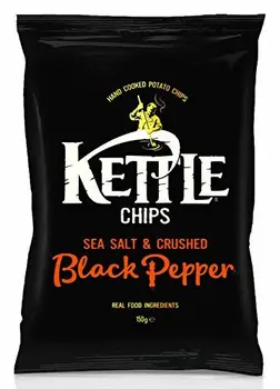 

Kettle Chips Sea Salt & Crushed Black Pepper, 150 g