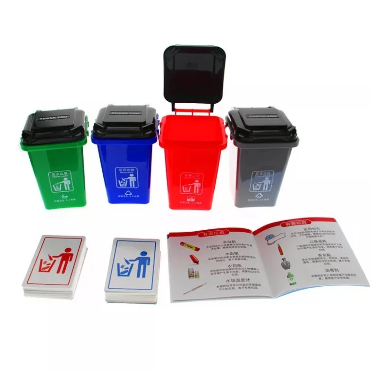 

Douyin Celebrity Style Garbage Compartmental Toy Garbage Can Toy Children Early Childhood Educational Tabletop Game