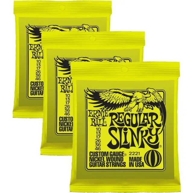 Ernie Ball 2221 10-46 обычные обтягивающие Струны для электрогитары