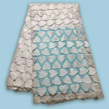 

High quality nigerian wedding african lace fabric/100% Cotton lace/guipure cord lace fabric for wedding party 01