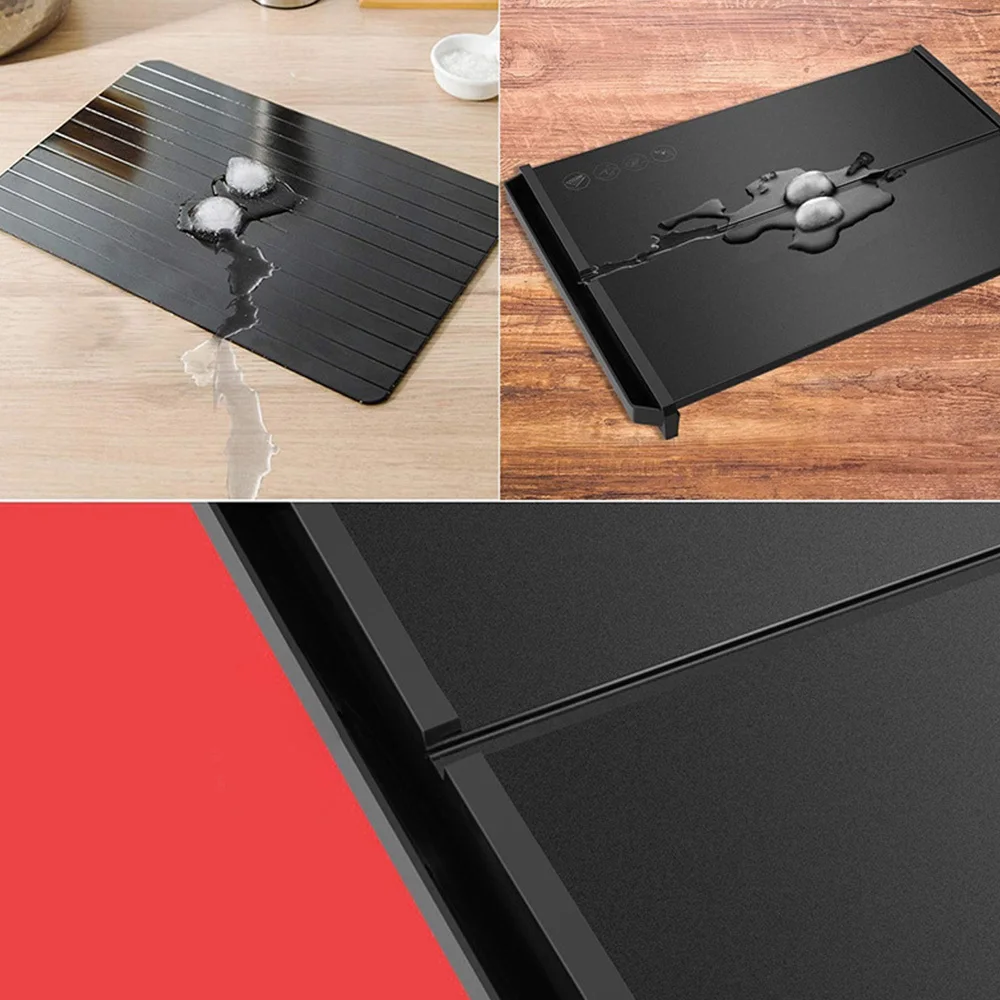 PlatMeat Magic Defrost Tray Metal Plate Defrosting Tray Safe Fast Thawing Frozen Meat Fish Sea Food Kitchen Cook Gadget Tool