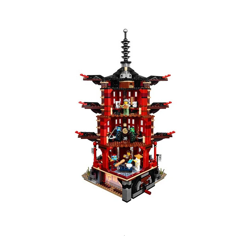 Совместимы с Ninjagoes, 06022 блоков, фигурка храма Airjitzu, игрушки для детей, строительные блоки