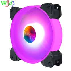 Ventilador para chasis de ordenador, controlador de soporte de CPU, RGB, disipación del disipador térmico, 120mm