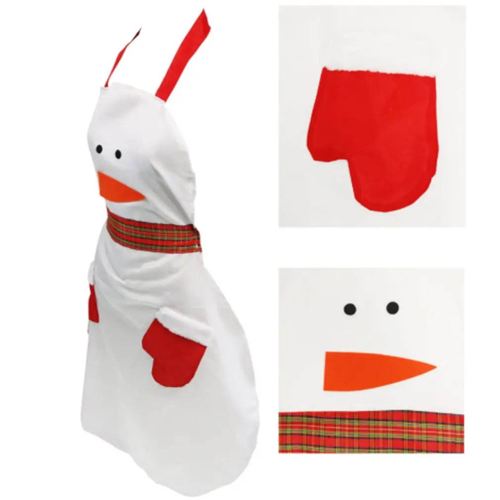Christmas Apron Decoration for home for women Snowman Santa Spoof Sexy Novelty Party men Kitchen Cooking BBQ Bar Funny Freeship