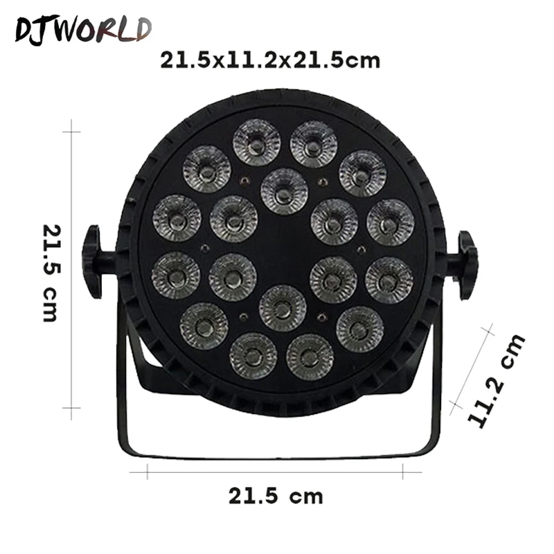 4 шт./лот алюминиевый сплав светодиодный Par 18x18 Вт RGBWA+ УФ цветное освещение DMX512 Каналы для мероприятий Дискотека вечерние ночной клуб Бальные сцены