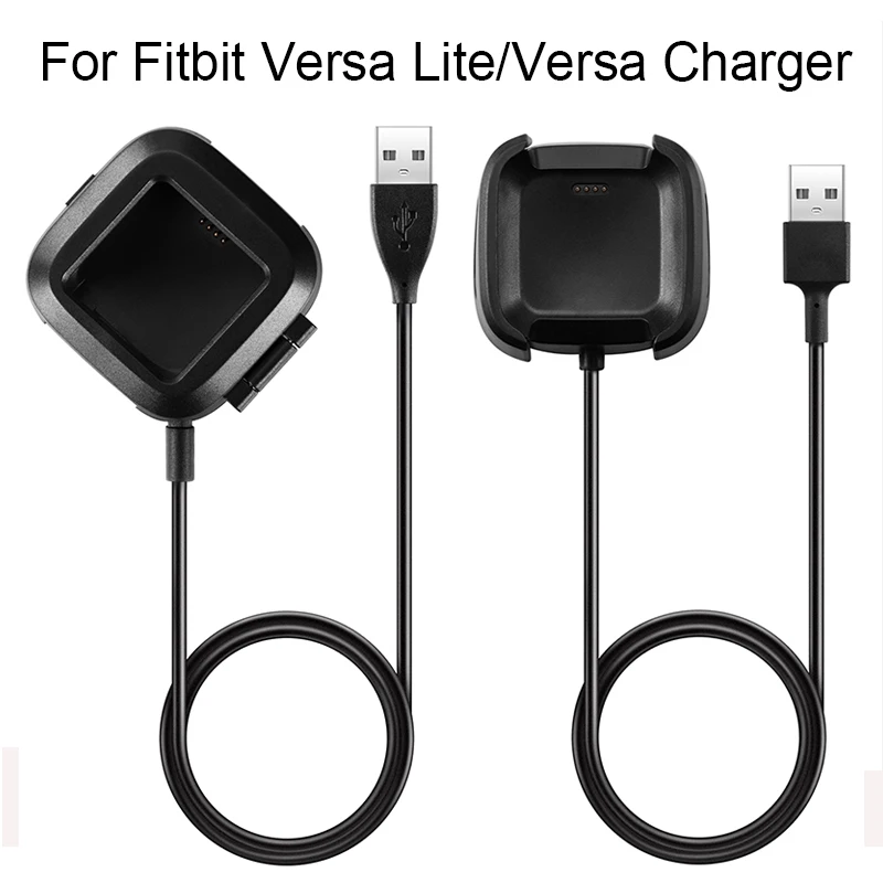Смарт-часы зарядное устройство сменный USB док-станция с кабелем для зарядки для Fitbit Versa Lite/Versa зарядное устройство умный Браслет зарядный кабель