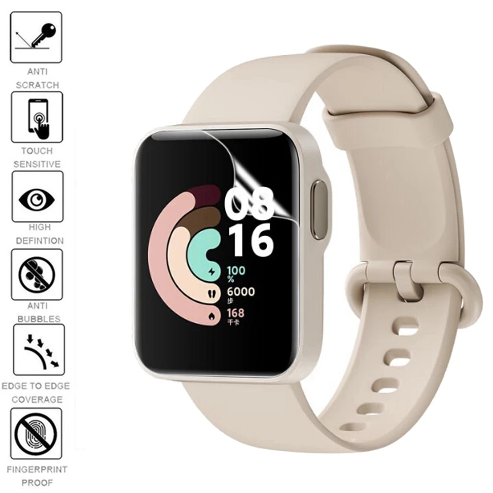 Soft Hydrogel Protective Film for Full Coverage Smartwatch Screen