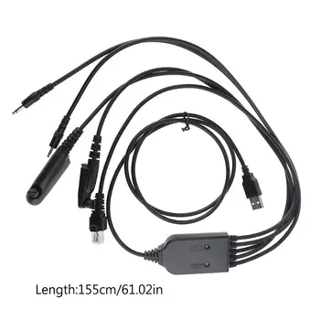 

2020 New 5In1 FTDI USB Programming Cable Driveless for Motorola AXU4100 CP200 2way Radio