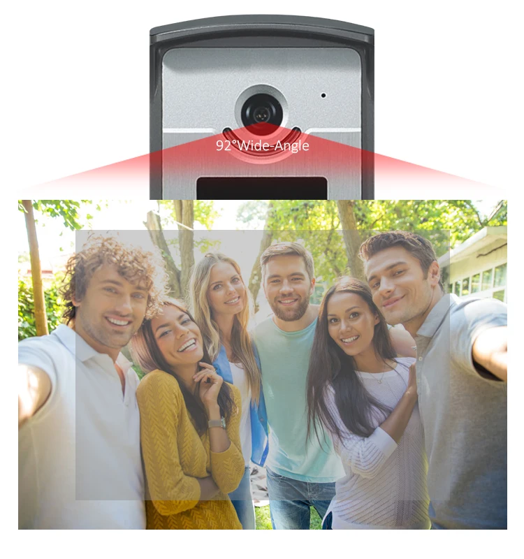 Home Intercom System RFID Keyfobs Villa Video Intercom System APP WIFI Door bell with Remote Unlock Control