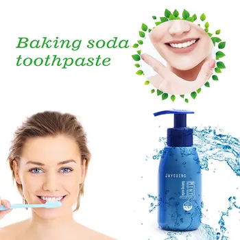 

Baking Soda With Press Type Mint-flavored Toothpaste 220 Ml Large Capacity Toothpaste High Effective Whitening Oral Protection