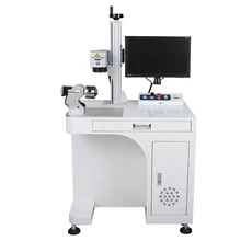 Machine de marquage laser à fibre 20 w, impression d'ampoule LED avec 8 stations de marquage rotatives