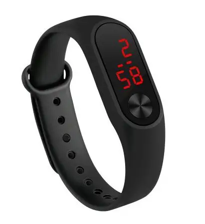 Black Простые цифровые мужские спортивные часы умные светодиодные часы электронные часы конфеты цвета силиконовые наручные часы reloj mujer женские часы - Цвет: Black