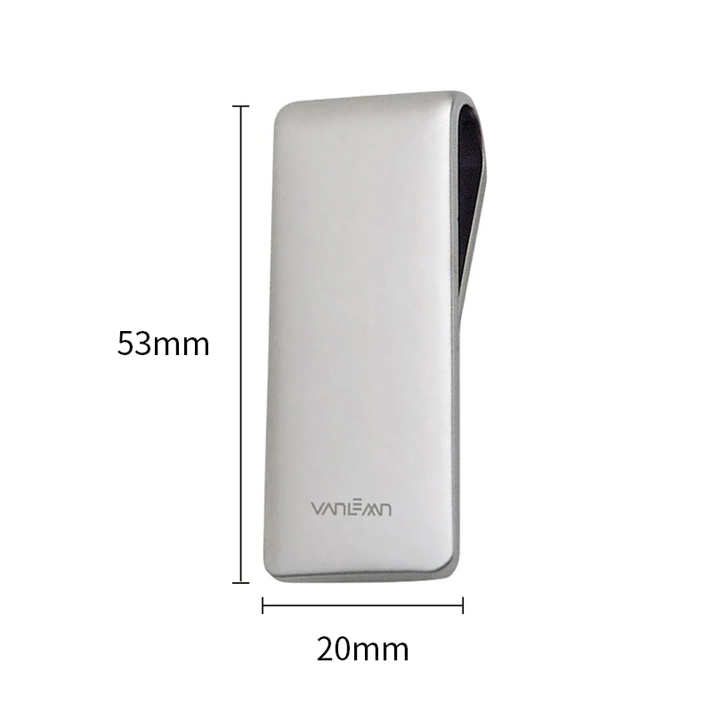 1PC Stainless Steel Metal Money Clip Fashion Simple Silver Dollar Cash Clamp Holder Wallet For Men Women metal money clip
