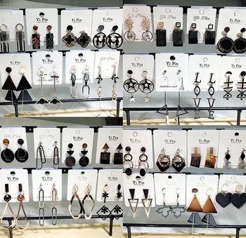 

30 Pairs/lot fashion women stainless steel earring lot jewelry wholesale top quality stainless steel jewelry earrings 200731-73