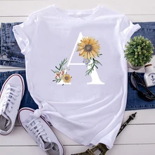 Best Price T-Shirts Letter A Chrysanthemum Pattern Printing Women'S T Shirt Kawaii Fashion Tshirt For Woman Korean Style Oversized Tops Best Price T-Shirts Letter A Chrysanthemum Pattern Printing Women'S T Shirt Kawaii Fashion Tshirt For Woman Korean Style Oversized Tops