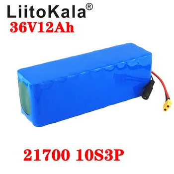 

LiitoKala 36V battery 21700 4000mah 10S3P 12Ah battery pack 500W high power battery 36V 12000mAh Ebike electric bicycle BMS xt60