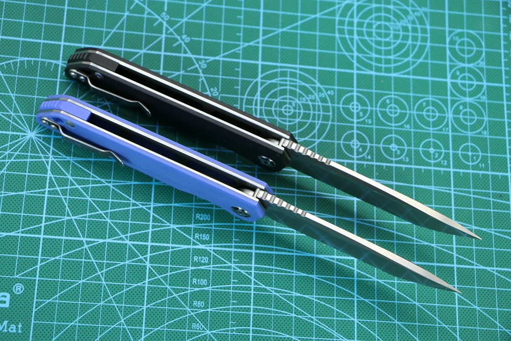0097 D2 стальной складной нож G10 Ручка шарикоподшипник tumbling Открытый Кемпинг Охота Рыбалка Карманный edc-инструмент