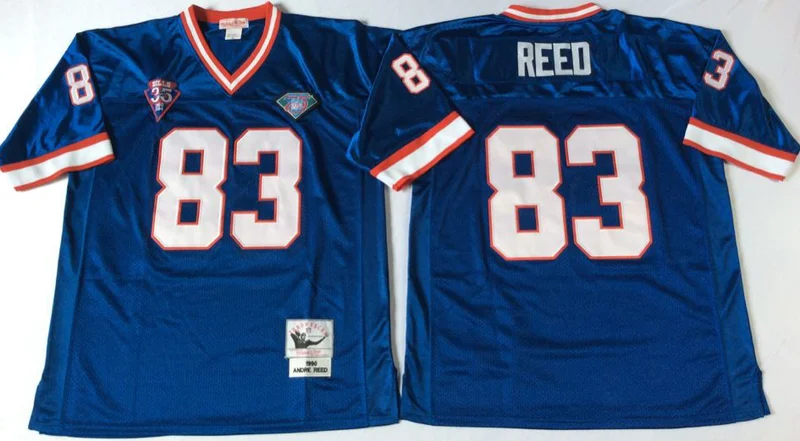 Stitiched, Buffalo, Jim Kelly, Cam Thomas, Брюс Смит, Andre Reed, возврат для мужчин Джерси - Цвет: Черный