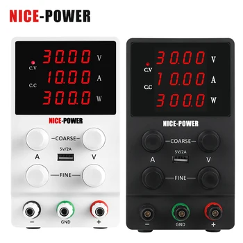 

Mini Lab Adjustable Power supply laboratory 4 Digits 30V 10A Switching DC voltage Regulators stabilizers for Laptop Repair Tools