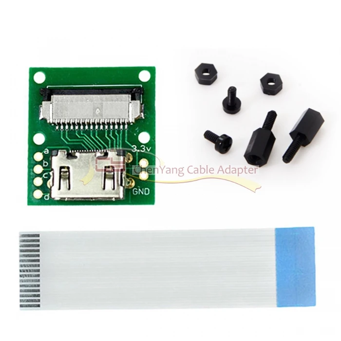 HDMI Тип Мужской HDTV FPC плоский кабель 5 см к Raspberry PI Модуль камеры подходит для PES001