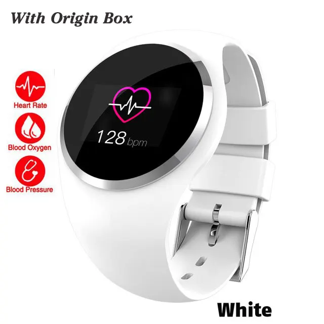 white Bluetooth леди Смарт часы модные женские монитор сердечного ритма фитнес-трекер Smartwatch Приложение Поддержка для Android IOS pk Q8 Q9 - Цвет: white