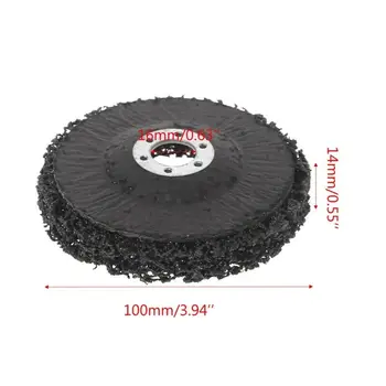 

Black Wheel Paint Rust Removal Clean For Angle Grinder 100mm Clog Resistant