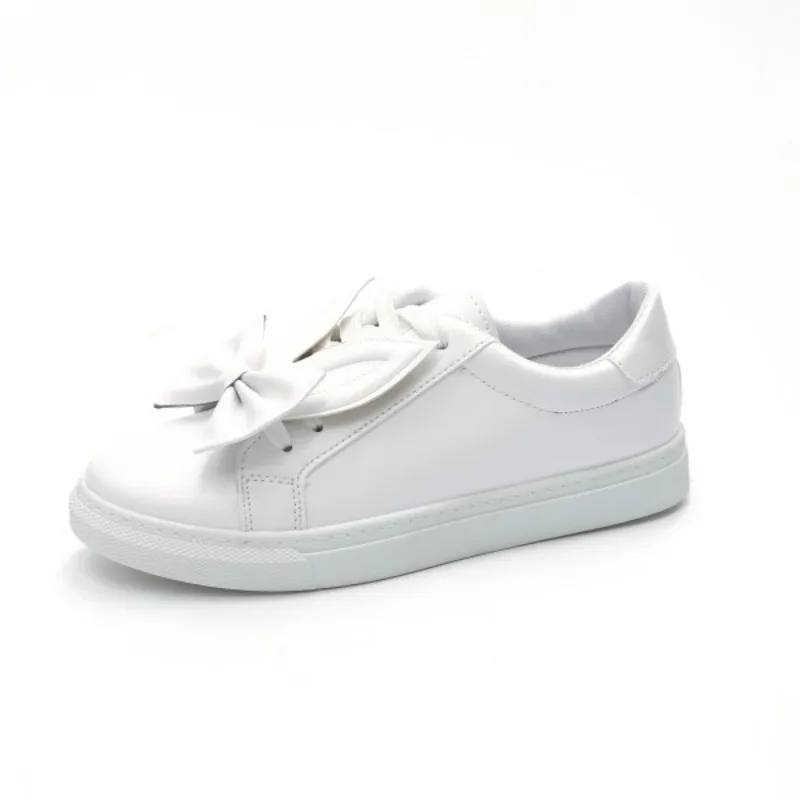 

Spring New Woman Flat Sneakers Women Cute Rabbit Ears Bow Decoration Girls Moccasins Shoes Standard Size Zapatos Mujer K19-07