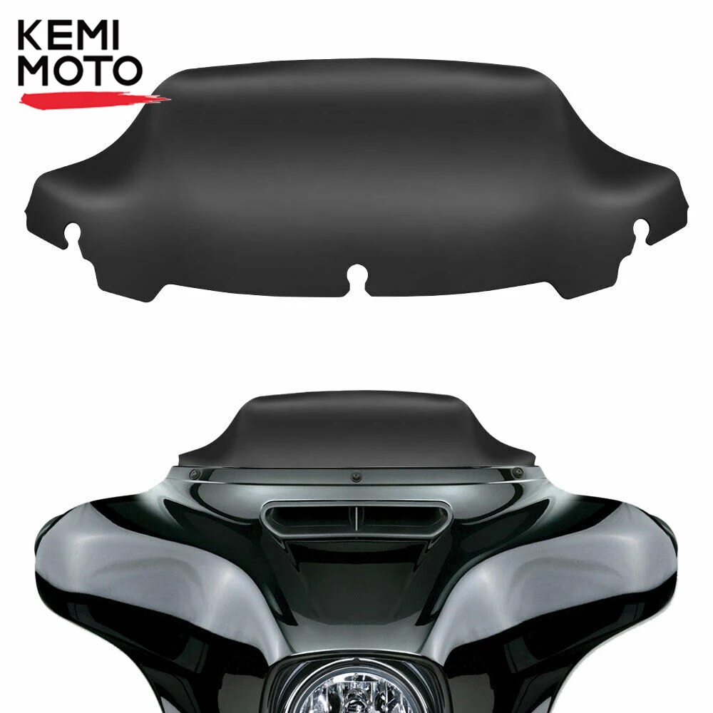 

KEMIMOTO 7" Motorcycle Windshield Windscreen Upper Fairing Windshield For Touring Electra Street Glide 2014-2020 Black