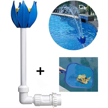 

Pool Fountain Fun Water Sprinkler Above Flower Wall Mounted Swimming Pool Fountain and Inground Swimming Pool