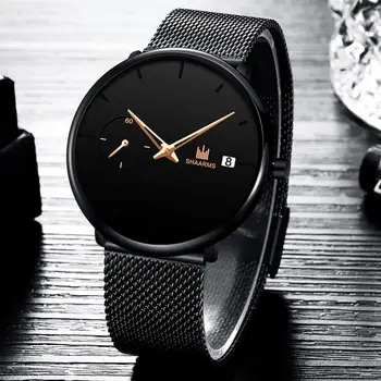 

Fashion Simple Mens Watch High Quality Mesh Strap Quartz Watches Casual Business Men Wrist Watch Relojes Masculino Montre Homme
