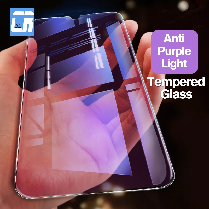 

2.5D Anti Purple Full Cover Protective Tempered Glass for OPPO Realme X 3 Pro Screen Protector for OPPO R11 R11S Plus AK1 K3 A9X