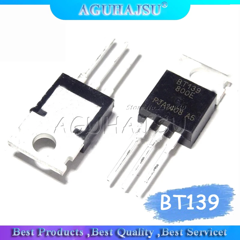 10 шт. BT139-800E BT139 BT139-800 800V 16A Triacs RAIL TRIAC TO-220 новый оригинальный | Электронные