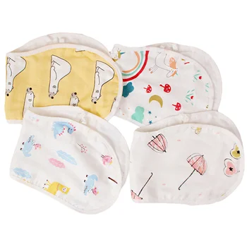

4pcs Baby Bibs Printing Cartoon Soft Drool Bibs for Toddler Babies
