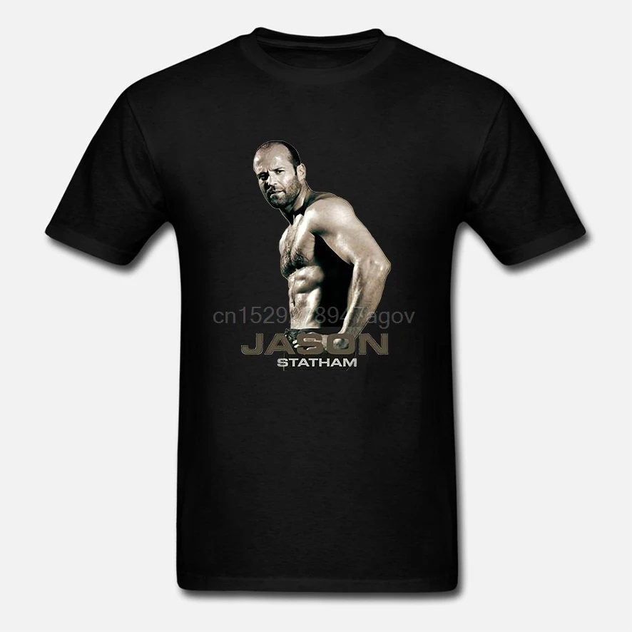 Jason Statham T Shirt White Color Short Sleeve Cartoon T-shirt Top Tees Tshirt Men Women |