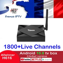 Tanix TX6S NEO tv Pro IP tv Box беспроводной Android 10,0 Франция Бельгия Португалия Нидерланды Бельгия Италия IP tv подписка ТВ коробка