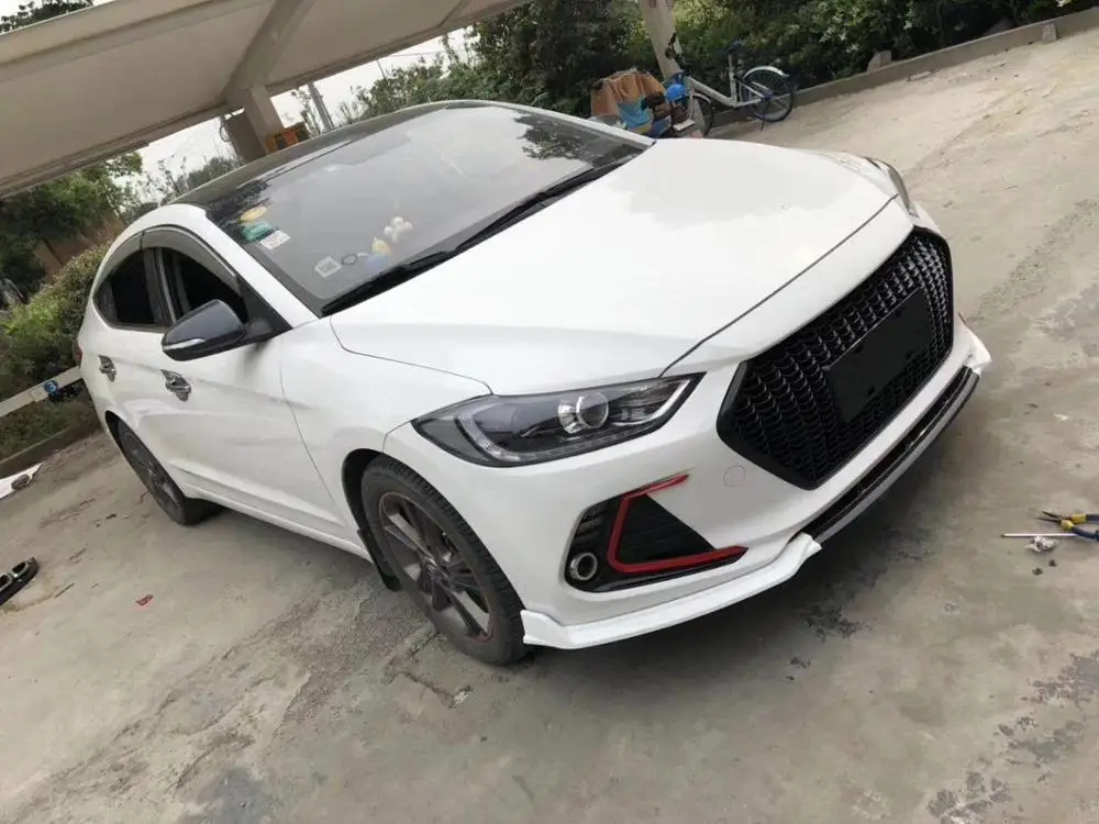 Для hyundai Elantra Body kit спойлер- Elantra BCC ABS задний спойлер передний бампер диффузор защитные бамперы