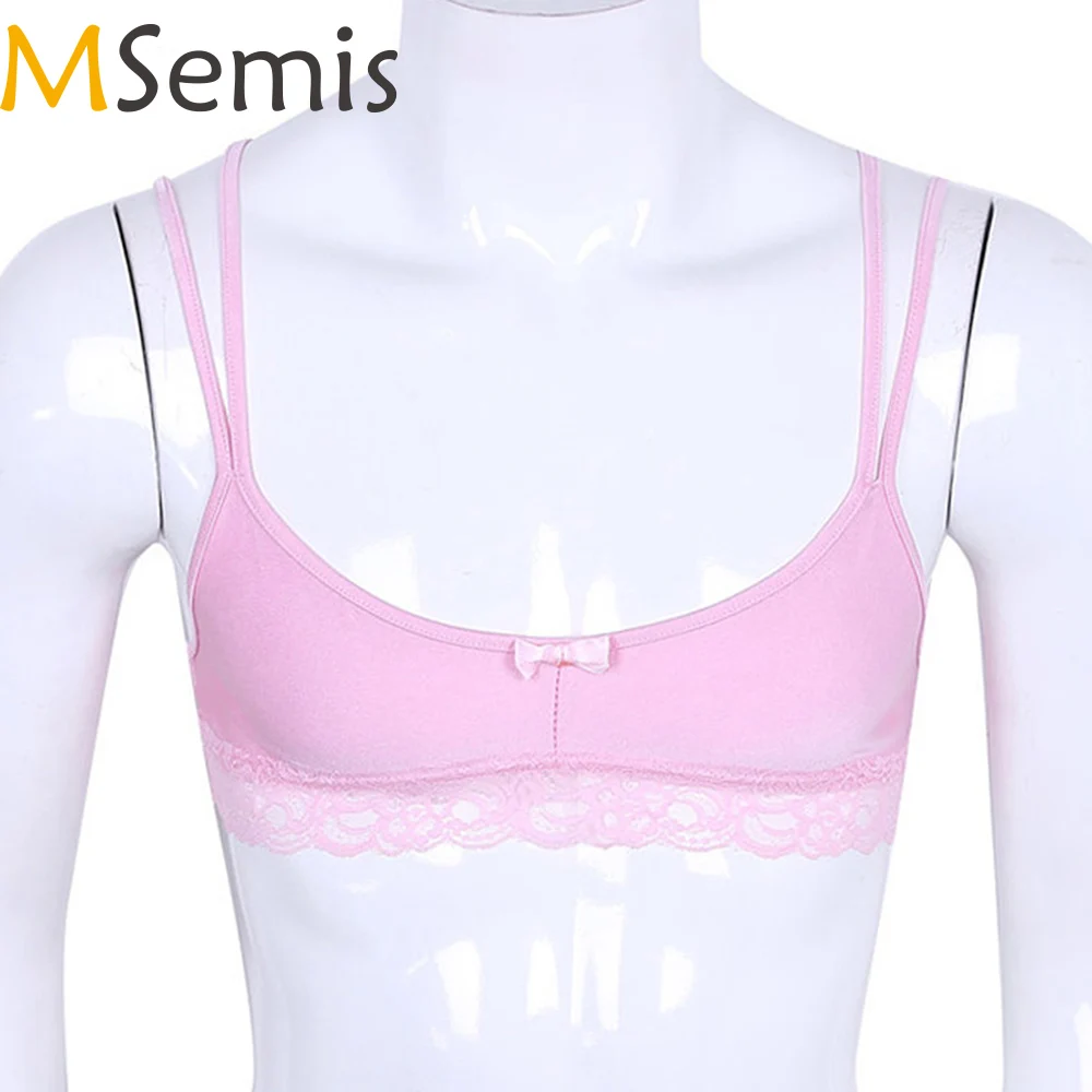 Мужское нижнее белье Sissy msmis бесшовный кружевной бюстгальтер без косточек с