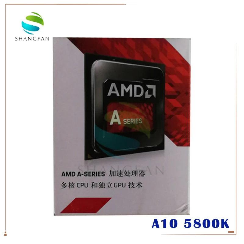100% новый четырехъядерный процессор AMD A Series A10 5800 5800K 3 8 Ghz 100W AD580KWOA44HJ Socket FM2 с