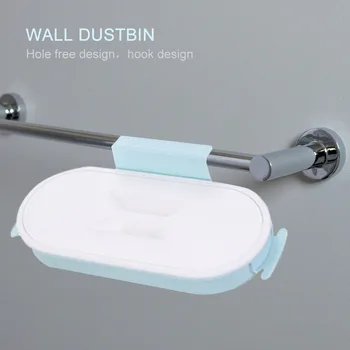 

Practical Garbage Shelf Bathroom Wall Hanging Containers Durable Plastic Trash Bag Cupboard Storage Rack Kitchen Tools