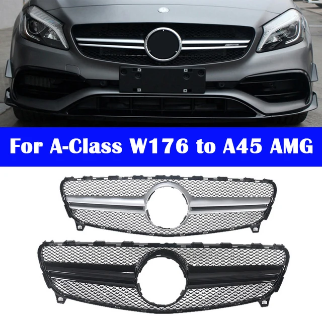 $US $134.96 Middle Grille Car styling for Mercedes-Benz A-Class W176 2013-2018 to A45 AMG style Front Grill Facelift A180 A200 A260