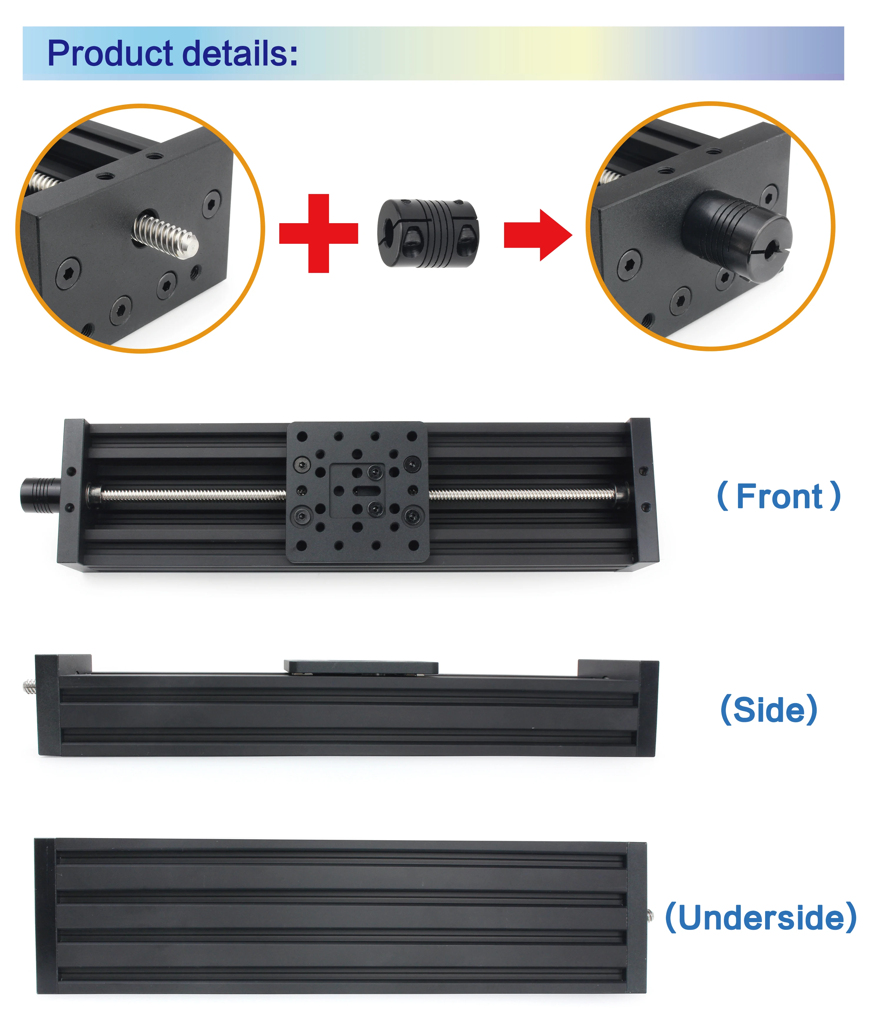 guia linear kit atuador para cnc impressora