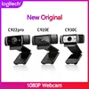 Новая веб-камера Logitech Full HD C922 C920E C930C 1080P, камера с автофокусом, широкоформатный видеозвонок и запись, подходит для компьютера ► Фото 1/6