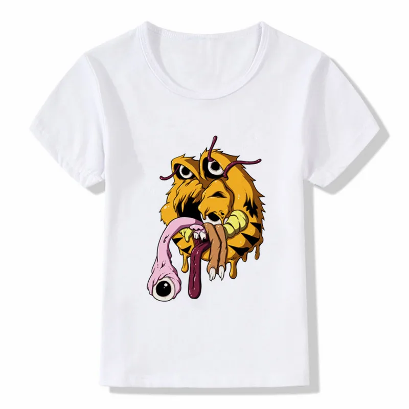 Футболка с принтом «Гарфилд» «сделай сам»; забавная одежда; детская летняя футболка; модная детская одежда; футболка; детская футболка с рисунком