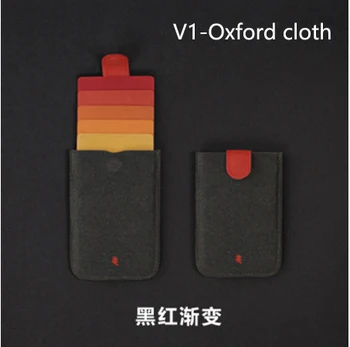 

New DAX V2 card holder Mini Slim Portable Card Holders Pulled Design Men Wallet Gradient Color 5 Cards Money Short Women Purse